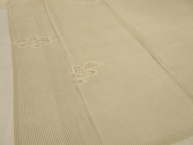 平和屋着物＊夏物 紗紬 流水花文 正絹 逸品 AABF5085jd