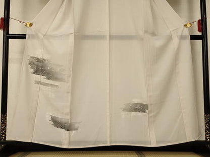 平和屋着物＊夏物 訪問着 絽 花鳥文 正絹 逸品 AABF5086jd