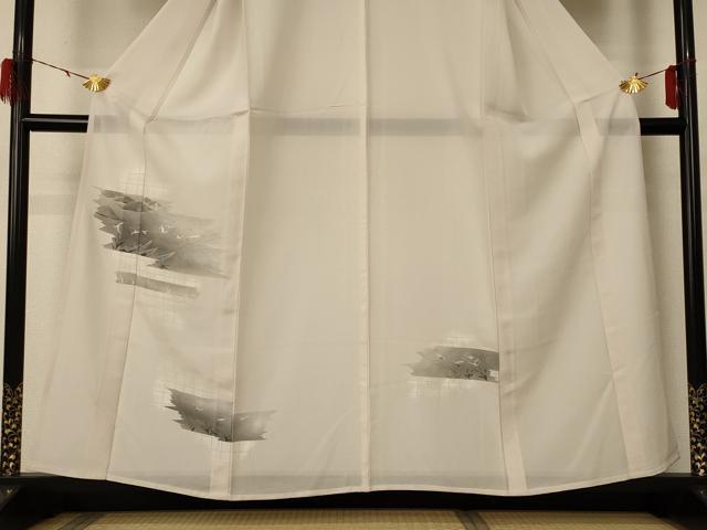 平和屋着物＊夏物 訪問着 絽 花鳥文 正絹 逸品 AABF5086jd