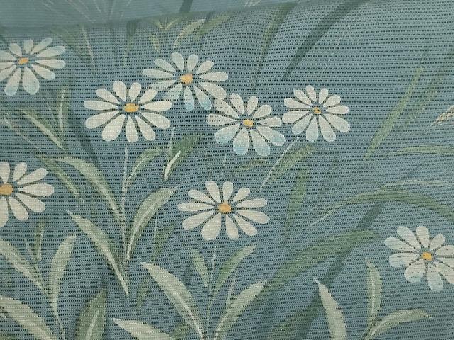 平和屋着物＊夏物 訪問着 絽 手描き 草花文 暈し染め 正絹 逸品 AABF5088jd