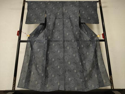 平和屋着物＊夏物 本場琉球絣 夏琉球 正絹 逸品 AABF5089jd