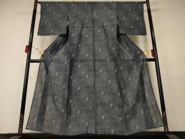 平和屋着物＊夏物 本場琉球絣 夏琉球 正絹 逸品 AABF5089jd
