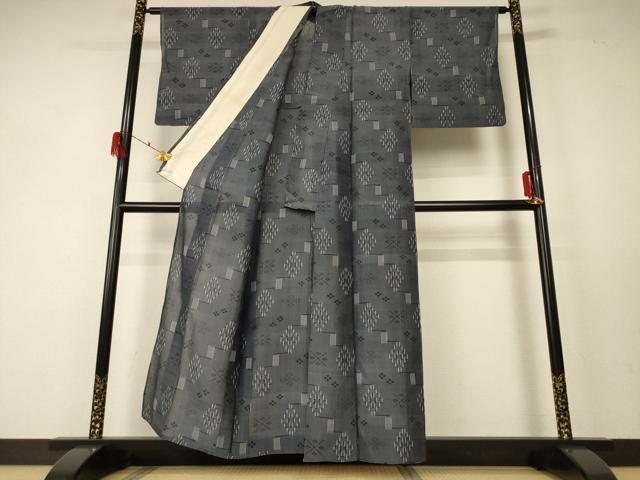 平和屋着物＊夏物 本場琉球絣 夏琉球 正絹 逸品 AABF5089jd