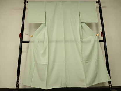 平和屋着物＊夏物 色無地 絽 若菜色 正絹 逸品 AABF5090jd