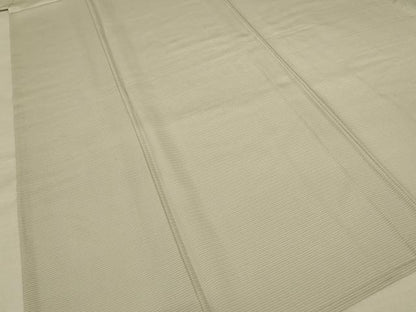 平和屋着物＊夏物 色無地 絽 砂色 五泉 反端付き 正絹 逸品 AABF5105jd