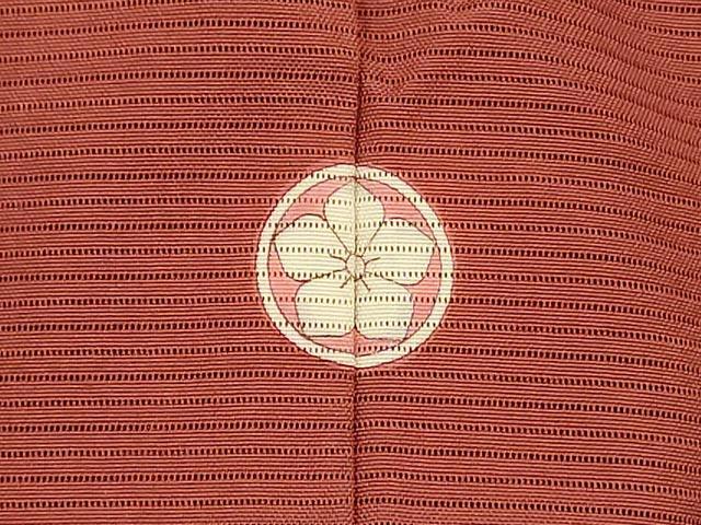 平和屋着物＊夏物 色無地 絽 茶色 正絹 逸品 AABF5107jd
