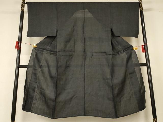 平和屋着物＊夏物 男性 重要無形文化財 本場宮古上布 80亀甲 総詰め 苧麻 逸品 AABF5108jd