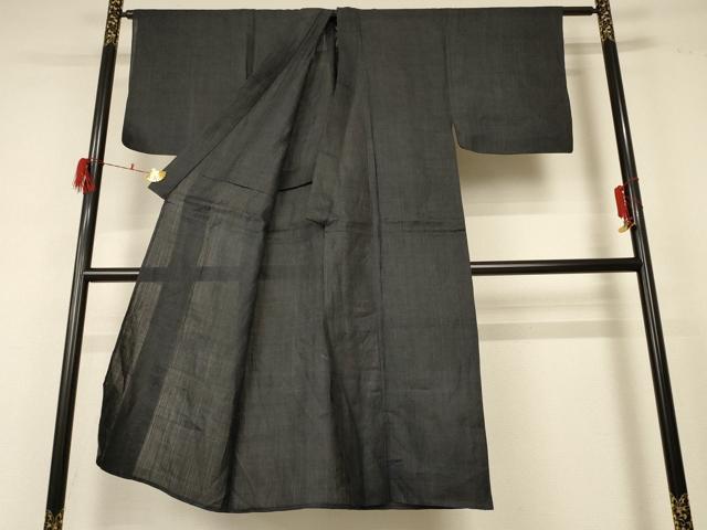 平和屋着物＊夏物 男性 重要無形文化財 本場宮古上布 80亀甲 総詰め 苧麻 逸品 AABF5108jd