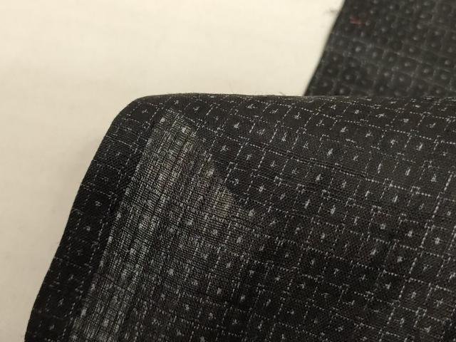 平和屋着物＊夏物 男性 重要無形文化財 本場宮古上布 80亀甲 総詰め 苧麻 逸品 AABF5108jd