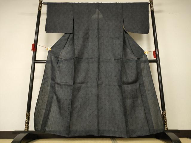 平和屋着物＊夏物 重要無形文化財 本場宮古上布 幾何学文様 苧麻 逸品 AABF5110jd