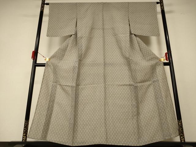 平和屋着物＊夏物 石川県指定無形文化財 能登上布 本麻手織上布 幾何学文様 麻 逸品 AABF5112jd