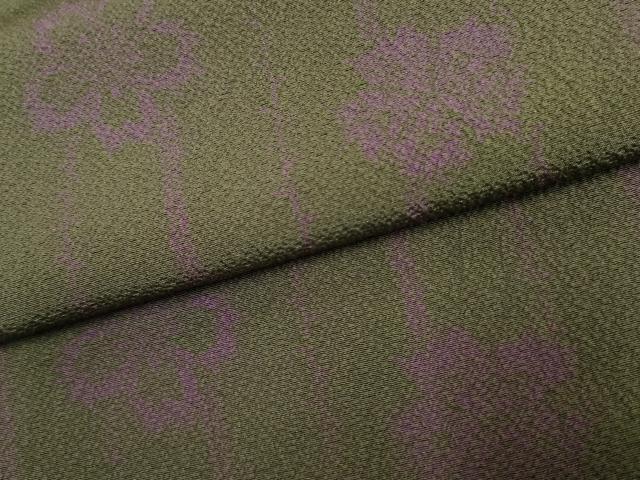 平和屋着物●世界的人形師 辻村寿三郎 ジュサブロー 小紋 舞花文 正絹 逸品 AABF5121cs