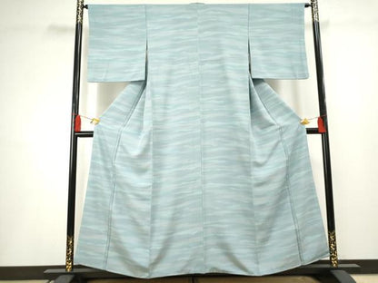 平和屋着物●上質な小紋 霞文 暈し染め 正絹 逸品 AABF5126cs