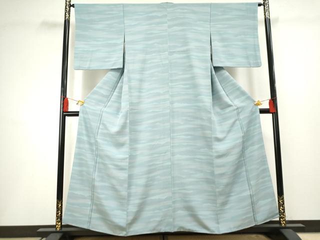 平和屋着物●上質な小紋 霞文 暈し染め 正絹 逸品 AABF5126cs