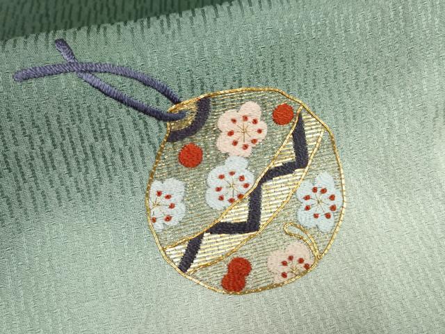 平和屋着物●豪華振袖 駒刺繍 小いけ好み 花鈴文 暈し染め 金糸 正絹 逸品 AABF5129cs