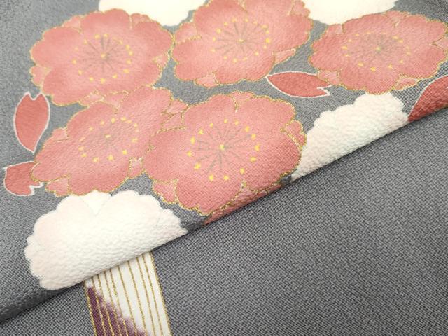 平和屋着物●世界的人形師　辻村寿三郎　ジュサブロー　訪問着　花簪　金彩　正絹　逸品　AABF5130cs