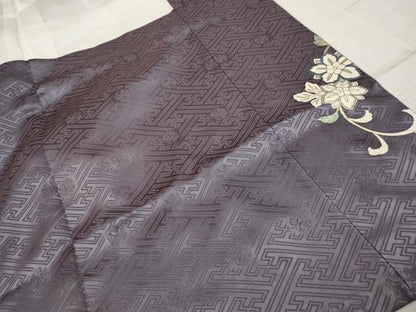 平和屋着物●豪華振袖 駒刺繍 蔓帯草花文 金彩 ロング丈 正絹 逸品 AABF5132cs