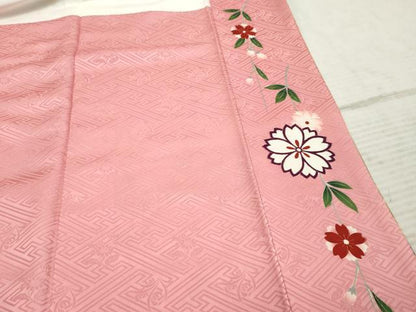 平和屋着物●豪華振袖 駒刺繍 枝垂れ花文 暈し染め 金彩 ロング丈 正絹 逸品 AABF5133cs