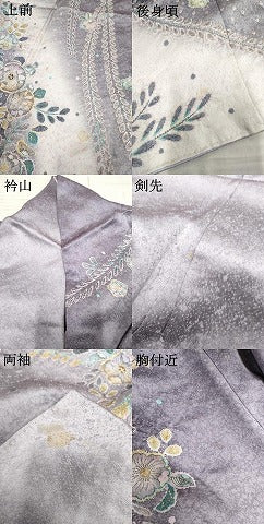 平和屋着物●訪問着 辻が花 暈し染め 金彩 正絹 逸品 AABF5136cs