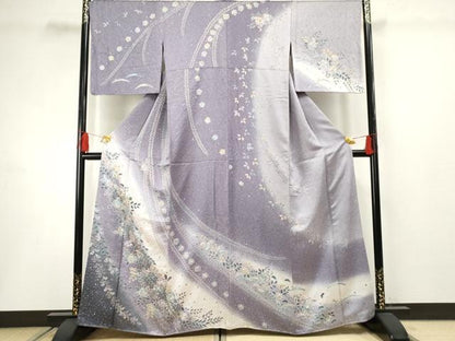 平和屋着物●訪問着 辻が花 暈し染め 金彩 正絹 逸品 AABF5136cs