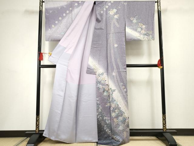 平和屋着物●訪問着 辻が花 暈し染め 金彩 正絹 逸品 AABF5136cs