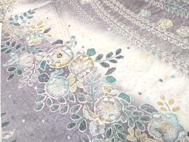 平和屋着物●訪問着 辻が花 暈し染め 金彩 正絹 逸品 AABF5136cs