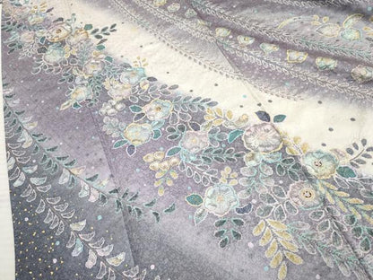 平和屋着物●訪問着 辻が花 暈し染め 金彩 正絹 逸品 AABF5136cs