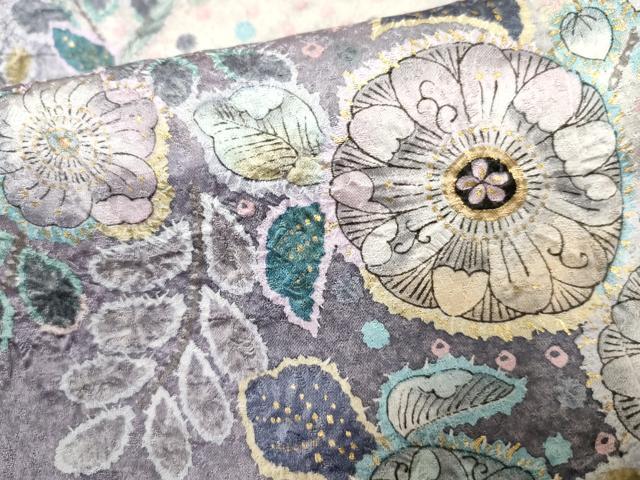 平和屋着物●訪問着 辻が花 暈し染め 金彩 正絹 逸品 AABF5136cs