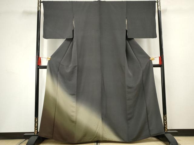 平和屋着物●京都の名門ブランド 銀花仙 色留袖訪問着 霞文 正絹 逸品 AABF5142cs