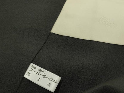 平和屋着物●京都の名門ブランド 銀花仙 色留袖訪問着 霞文 正絹 逸品 AABF5142cs