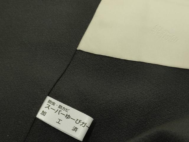 平和屋着物●京都の名門ブランド 銀花仙 色留袖訪問着 霞文 正絹 逸品 AABF5142cs