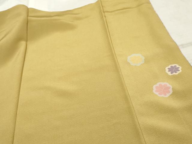 平和屋着物●訪問着 作家物 修平 駒刺繍 雪輪草花文 金彩 正絹 逸品 AABF5144cs