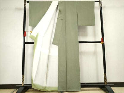 平和屋着物●江戸小紋 極小鮫小紋柄 正絹 逸品 AABF5155cs