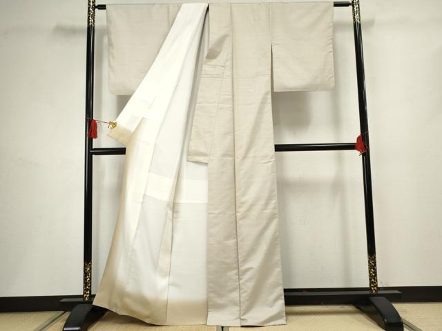 平和屋着物●紅花紬 米沢 横段文 正絹 逸品 AABF5161cs