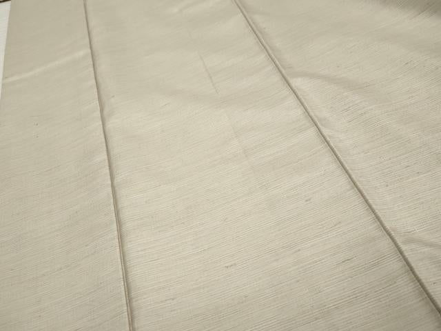 平和屋着物●紅花紬 米沢 横段文 正絹 逸品 AABF5161cs