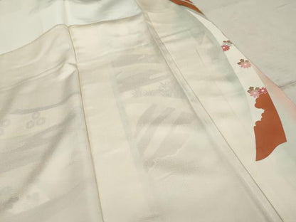 平和屋着物●訪問着 作家物 蔓帯吉祥花文 暈し染め 金彩 正絹 逸品 未使用 AABF5170cs