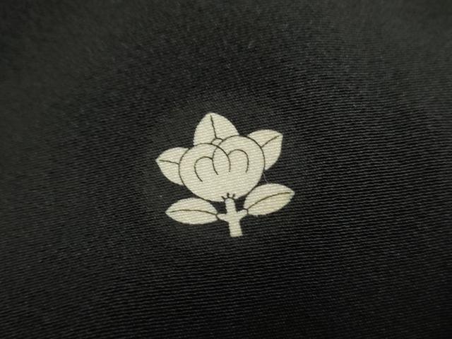 平和屋着物●本加賀友禅作家 染元千紅代表 寺西一紘 黒留袖 吉祥草花文 正絹 逸品 AABF5175cs