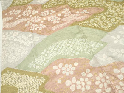 平和屋着物●訪問着 絞り 吉祥花文 金彩 ロング丈 正絹 逸品 AABF5185cs