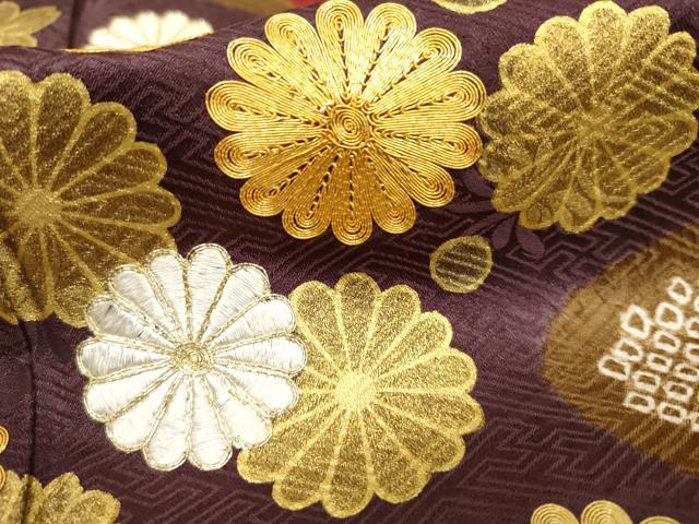 平和屋着物●十日町 名門青柳謹製 振袖・長襦袢(袷)セット 駒刺繍 絞り 舞花文 金彩 長襦袢：半衿刺繍 広衿仕立て 正絹 逸品 AABF5187cs