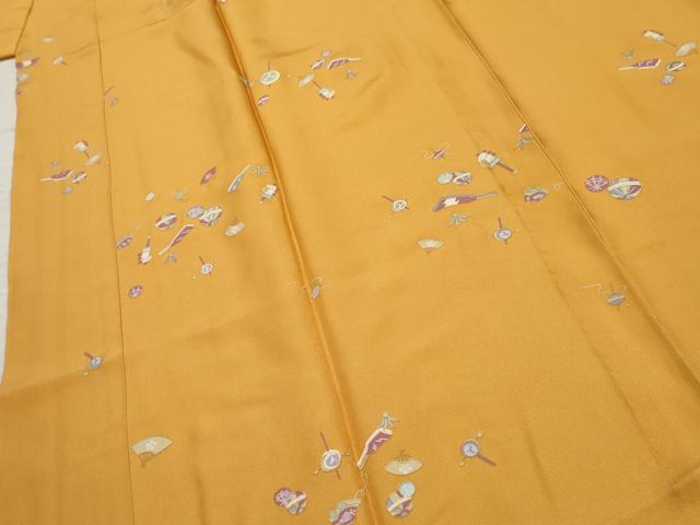 平和屋着物●長襦袢 無双仕立て 玩具文 金彩 健勝苑扱い 正絹 逸品 AABF5189cs