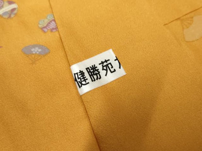 平和屋着物●長襦袢 無双仕立て 玩具文 金彩 健勝苑扱い 正絹 逸品 AABF5189cs