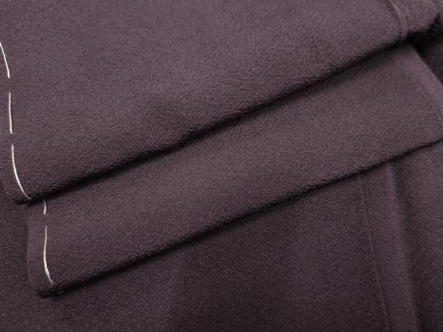 平和屋着物●上質な色無地 深紫色 正絹 逸品 未使用 AABF5202cs