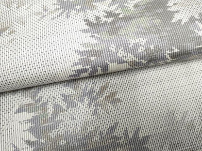 平和屋着物●本場大島紬 白大島 一元7マルキ 総絣 葉尽くし 正絹 逸品 AABF5204cs