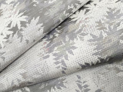 平和屋着物●本場大島紬 白大島 一元7マルキ 総絣 葉尽くし 正絹 逸品 AABF5204cs