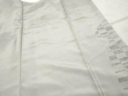 平和屋着物●訪問着 紬地 変わり横段文 正絹 逸品 AABF5205cs