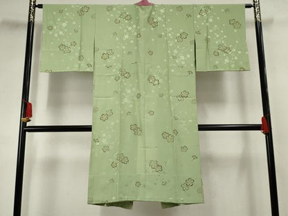 平和屋着物●長襦袢 無双仕立て 舞花文 金彩 正絹 逸品 AABF5206cs