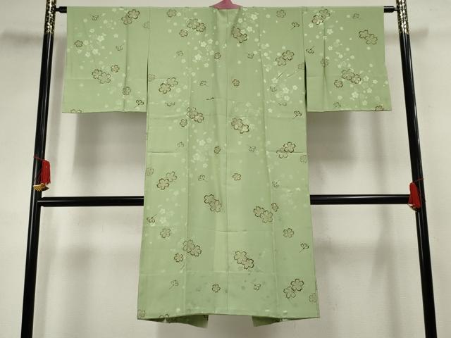 平和屋着物●長襦袢 無双仕立て 舞花文 金彩 正絹 逸品 AABF5206cs