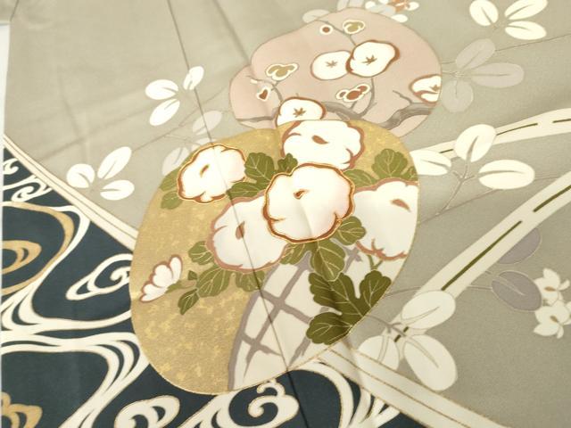 平和屋着物●豪華色留袖 作家物 貝合わせ吉祥花文 金彩 正絹 逸品 AABF5214cs