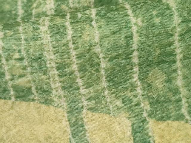 平和屋着物●訪問着 作家物 絞り 枝木文 正絹 逸品 AABF5217cs