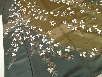平和屋着物●訪問着 駒刺繍 萩文 暈し染め 金彩 正絹 逸品 AABF5219cs
